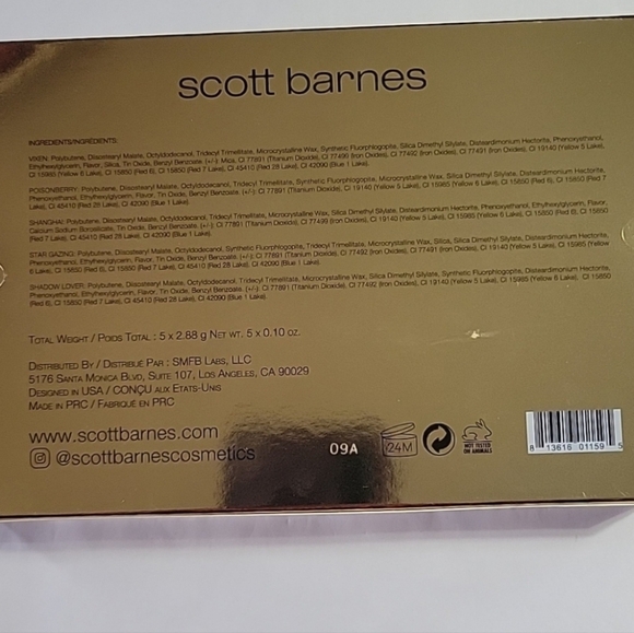 Scott Barnes | Naughty List | 5 Piece Lip Gloss Set NIB - Picture 4 of 5